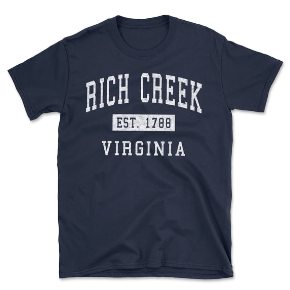 Rich Creek Virginia Classic Established Men's Cotton T-Shirt