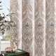 thumbnail image 2 of Cortinas opacas Jinchan, medallón de damasco marrón, 160 x 160 cm, 2 of 9