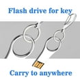 thumbnail image 3 of 5 Pack 32G USB 2.0 Flash Drive for Key TOPESEL Thin Metal Thumb Drive Pen Drive Silver, 3 of 7