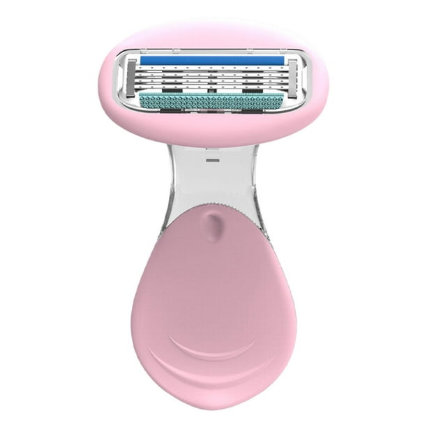 Maquinilla de Afeitar para Mujer, Maquinilla de Afeitar con Mango Antideslizante, Maquinilla de Afeitar , Afeitadora Portátil para Mujer Rosa