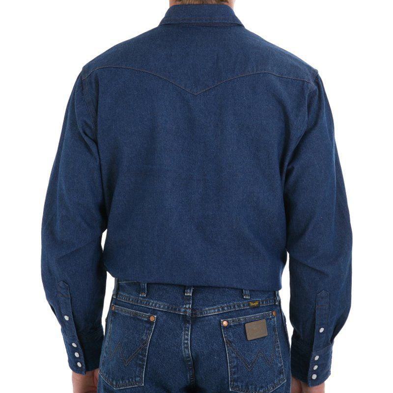 wrangler indigo shirt