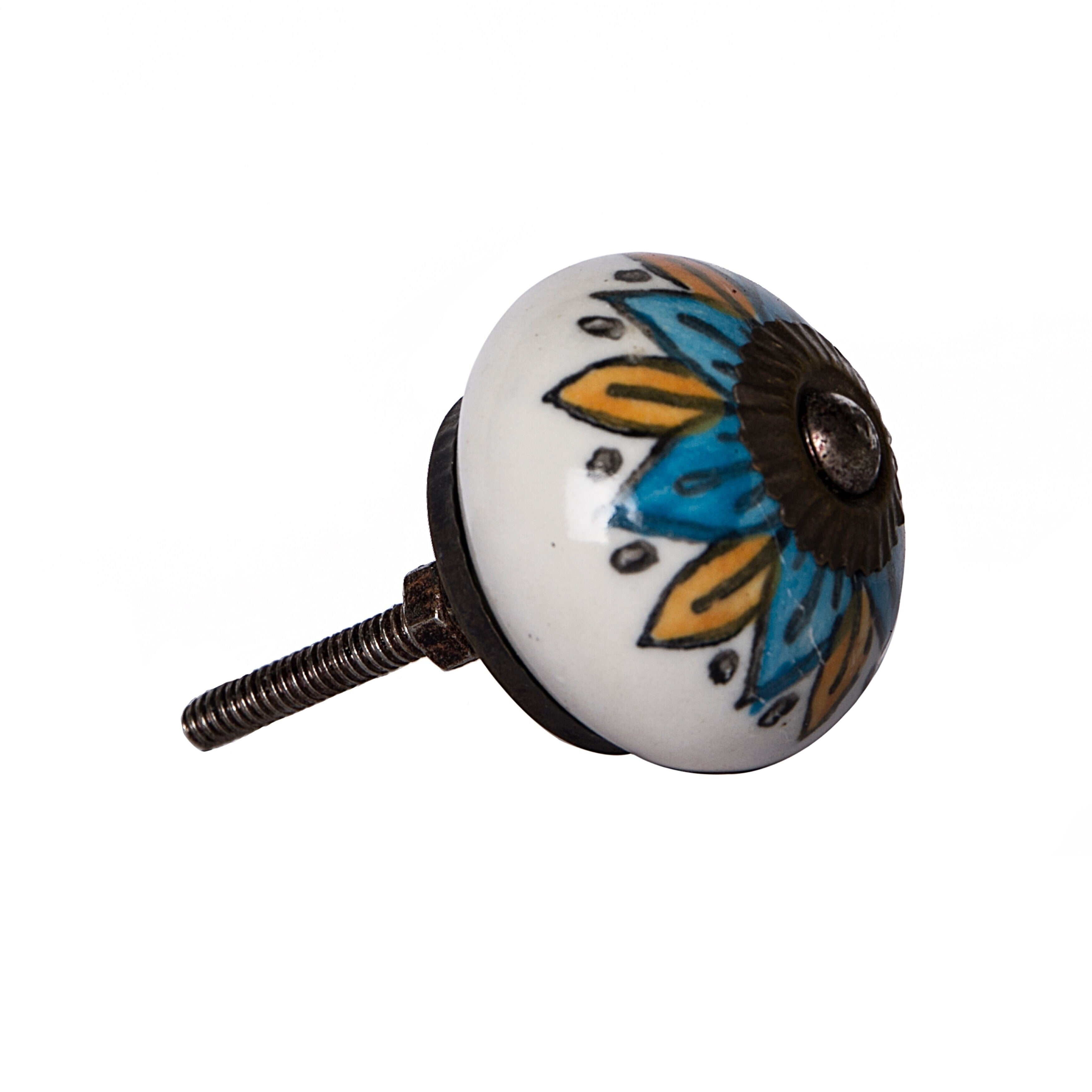 Knob-It Vintage Cabinet Drawer Knobs 12-Piece Set Bohemian Antique Style