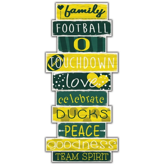 Oregon Ducks 5'' x 24'' Celebrations Stack Sign
