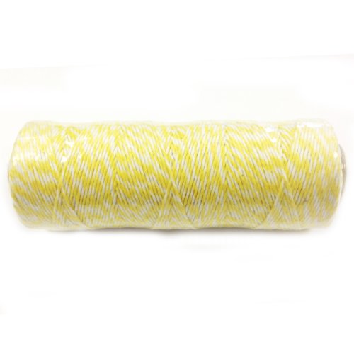 Wrapables 4-Ply Cotton Baker's Twine, 110-Yard, Yellow