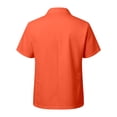 thumbnail image 5 of IWRICH Men's Short Sleeve Suit Sets Plain Formal Blazer Jacket and Shorts Wedding Party Business Casual Attire Orange XL, 5 of 7