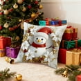 thumbnail image 6 of YIKA Christmas Tree Snowflake Reindeer Pillowcase Christmas Pillow Cover Holiday Decoration Sofa Decoration Linen Pillow Home Sofa Holiday Decoration Pillow Cover 45x45cm C, 6 of 7