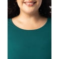 thumbnail image 2 of Fruit of the Loom Women's Beyond Soft Long Sleeve Top & Fleece Bottom Pajama Set, Sizes S-4X, 2 of 8