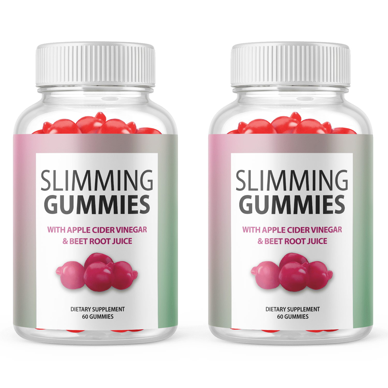 (2 Pack) Slimming Gummies with ACV - Supplement for Weight Loss - Energy & Focus Boosting Dietary Supplements for Weight Management & Metabolism - Fat Burn - 120 Gummies