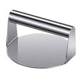 thumbnail image 2 of Tnobhg Stainless Steel Hamburger Press with Handle Square Round Non-stick Food Grade Grill Griddle Meat Bacon Steak Burger Manual Smasher Tool Kitchen Gadgets, 2 of 7