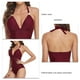 thumbnail image 5 of Traje de baño para mujer, traje de baño de una pieza para mujer, traje de baño con cuello halter, traje de baño sin espalda, tecnología avanzada, 5 of 6