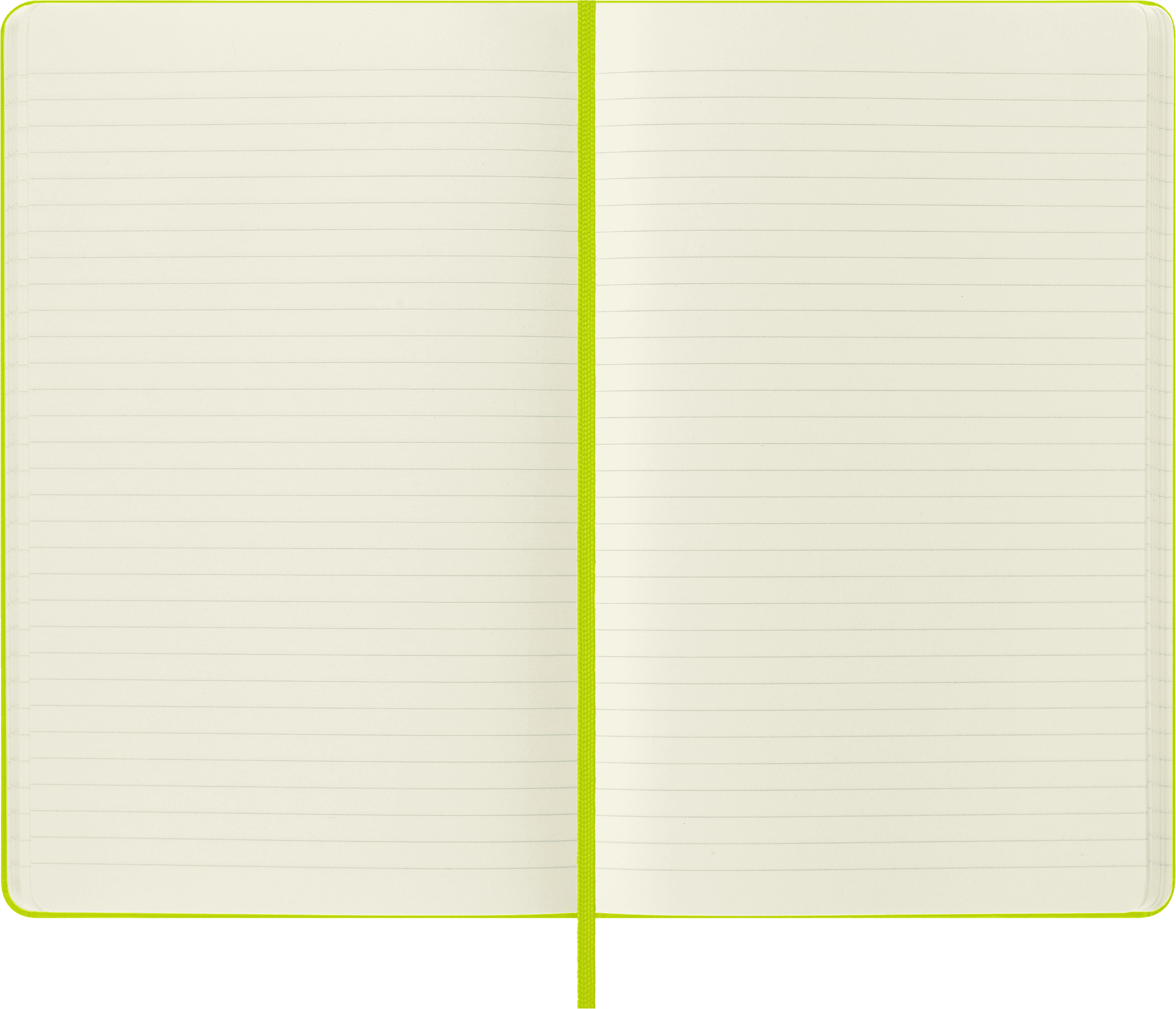 Moleskine Classic Notebook, Hard Cover, Large (5" x 8.25"), Ruled, Lemon Green