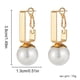 thumbnail image 4 of HomeKingdee Irregular Shaped Beads Geometric Creative Earrings - Metal Alloy Gold Color​ Color with Square Sequins for Women, Suitable for Wedding, Party, Gift, 4 of 5