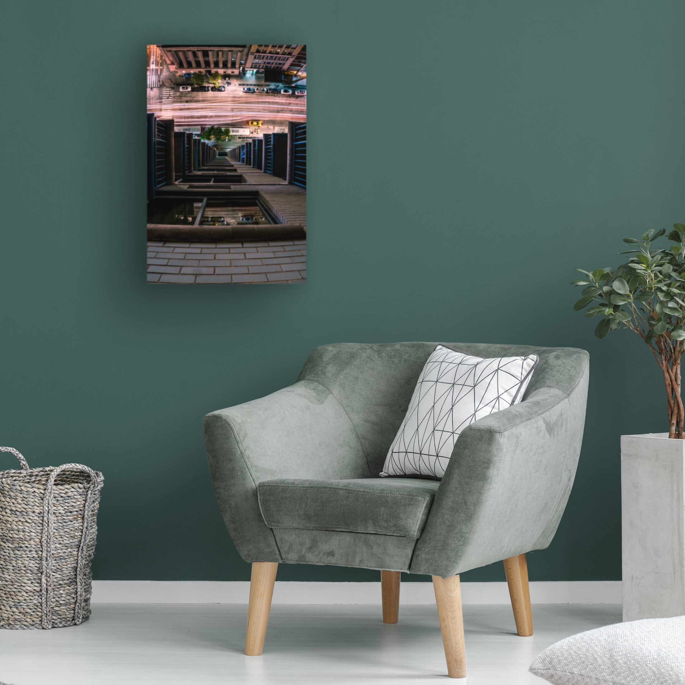Canvas Wall Art - Christopher R. Veizaga 'Looking Down' Wall Art for Living Room, Bedroom, or Office D?cor by Trademark Fine Art - 22 x 32 Inches