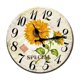 thumbnail image 4 of Reloj de pared redondo de madera con estampado floral de 34 cm para el hogar, la oficina o la biblioteca. UN, 4 of 5