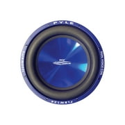Pyle PLBW124 12" 1200W Injection Molded Cone Car DVC Audio Subwoofer, Blue