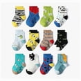 thumbnail image 2 of HCNTES Baby Boys Girls Cute Socks Toddlers Kids Crew Soft Socks Spring Summer Socks for Children(L01-E,0-1 Years), 2 of 4