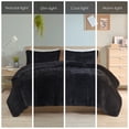 thumbnail image 4 of King/Cal King Shaggy Long Fur Comforter Mini Set, 4 of 8