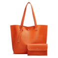thumbnail image 4 of AUDeals Women Pebbled PU Leather Tote Bag, Solid Color Minimalist Shoulder Purse, Large Capacity Tassel Handbag for Daily Travel Commute, 4 of 7