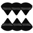 thumbnail image 3 of 2Pcs Triangle Powder Puff Face Makeup Sponge Soft Velvet Cosmetic Puff Blender Beauty Foundation Sponge Make Up Accessories, 3 of 5