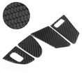 thumbnail image 4 of Door Lock Panel Frame Door Window Lock Switch Panel Trim 4pcs Carbon Fiber Door Window Lock Switch Panel Trim Waterproof Fit For V60 / S60 LHD, 4 of 8