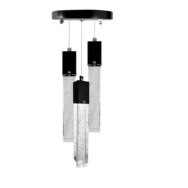 Lámpara de Techo con Chip LED Star Cristal Cortado 3 Luces