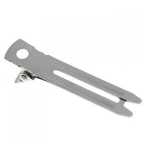 Raindrops Double Prong Alligator Clips 50Pcs Nickel Plated Metal For Women Hair Styling Tools