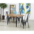 thumbnail image 5 of Coast To Coast Imports Burnished Black Metal Chairs (Set of 2), 5 of 10
