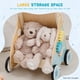 thumbnail image 5 of ROBOTIME Andador de Madera para Bebés, Andador de Madera con Ruedas, Centro de Actividades para Sentarse y De pie, Juguete de Empuje para niños pequeños, para niños y niñas, 5 of 5