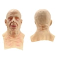 thumbnail image 3 of Halloween Headgear Old Man Face Cover  Human Horror  Headgear For Party Props, 3 of 8