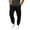 Black, variant on MXALUOB Men's Cargo Joggers Elastic Waist Drawstring Utility Winter Pants Solid Color Cinch Bottom Casual Trousers with Multi Pockets