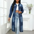 Woman Coats Plus Size Jean Jacket for Women Fashion Women Casual Button