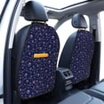 thumbnail image 3 of Fuzoiu Bone And Star For American Print 2 Pack Kick Mat Back Seat Protector With 3 Storage Pockets, Universal Car Seat Back Organizer For Kids Pets, Waterproof Backseat Protector For Most Car, 3 of 8