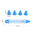 thumbnail image 5 of 5Pcs/Set Silicone Food Writing Pen, Chocolate Decorating tools Cake Mold Cream cup, cookie Icing Piping Pastry Nozzles kitchen accessories with 4x Pastry Nozzles, 5 of 8