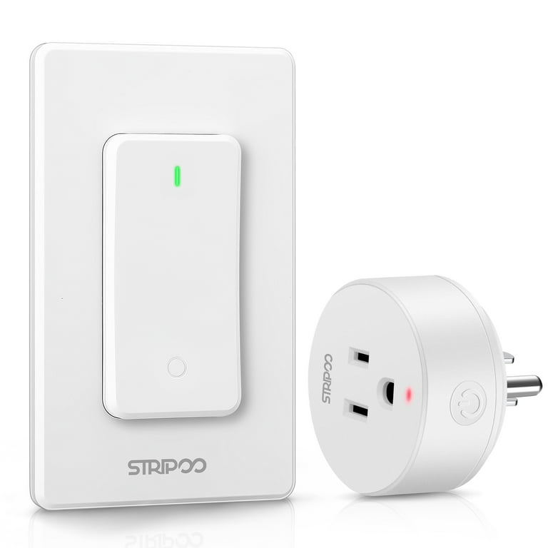 Stripoo Smart Remote Control Switch Outlet Kit,Wireless Wall