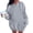 006Light Gray, variant on JGNGSHN Womens Solid Color Hoodies Oversized Drawstring Hooded Pullover Sweatshirts Casual Fashion Tops Pocket Sweater