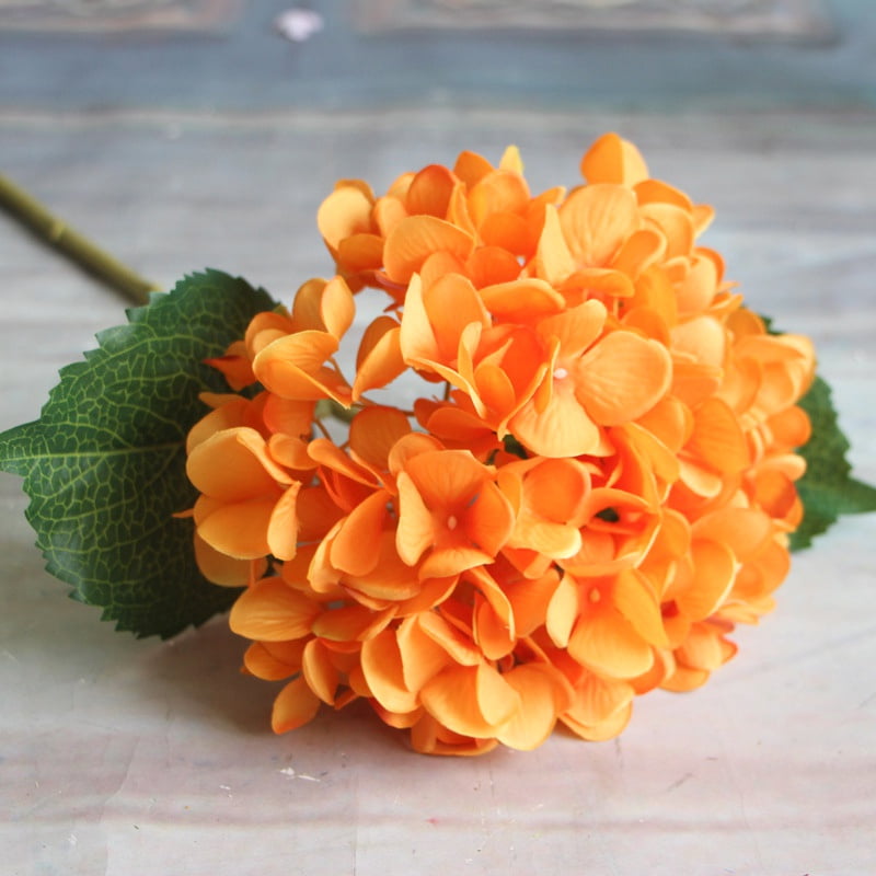 Artificial Flowers(7 Colors),Fake Flowers Silk Plastic Artificial Hydrangea Bridal Wedding