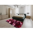 thumbnail image 4 of Ahgly Company Indoor Rectangle Abstract Wine Red Abstract Area Rugs, 8' x 12', 4 of 6