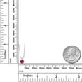 thumbnail image 6 of Gem Stone King 14K White Gold Red Ruby Women Pendant Necklace (0.55 Ct Round 5MM With 18 inch Chain), 6 of 6