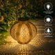 thumbnail image 4 of Farol solar impermeable retro para jardín, exterior, decorativo, LED, metal hueco con Ronda, 4 of 9