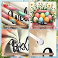 thumbnail image 3 of Wooden Cross Easter Cross Banner Purple Fabric Resurrection Display White Lilies Little Rabbits Easter Lily Backdrop for Easter Sunday Church Service Religious Gathering, 3 of 5