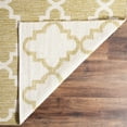 thumbnail image 4 of SAFAVIEH Montauk Crispian Geometric Quatrefoils Cotton Area Rug, Green/Ivory, 9' x 12', 4 of 7
