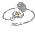 thumbnail image 5 of Men's Pocket Watch with Chain - Vintage Hand Wind Pocket Watch, 5 of 5