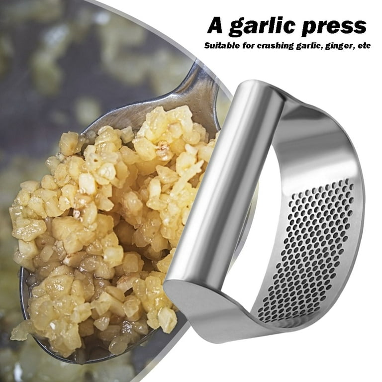 Garlic Press, Stainless Steel Garlic Press Rocker Garlic Crusher Garlic  Mincer G