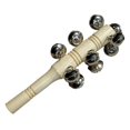thumbnail image 1 of 13 Jingles Hand Bell, Wooden Handle Bell Comfortable Grip  for Kids Musical Education, 1 of 8