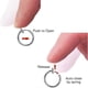 thumbnail image 3 of 2 piezas de aros falsos para la nariz, retráctiles, para labio, cartílago, tabique, lóbulo de la oreja, hélice, anticoncha, sin perforación, 3 of 4