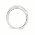 thumbnail image 1 of SS White Ice .03ct. Diamond Crossover Ring Size 8, 1 of 3