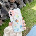thumbnail image 3 of Cute Pink Phone Case for Apple iPhone 7/8/SE2 TPU Bumper Cover Design Clear Matte PC Back Shockproof Protective Covers, 3 of 7