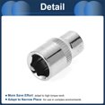 thumbnail image 6 of Unique Bargains Impact Socket 25mm for Car Motorcycle Dirtbike Repair Hardware Tool CR-V Silver Tone Durable 6 Point 10mm 1/4 Inch Drive, 6 of 7