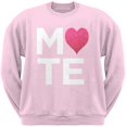 thumbnail image 1 of Mate Chandail en Molleton Col Rond Adulte Rose Clair, 1 of 1