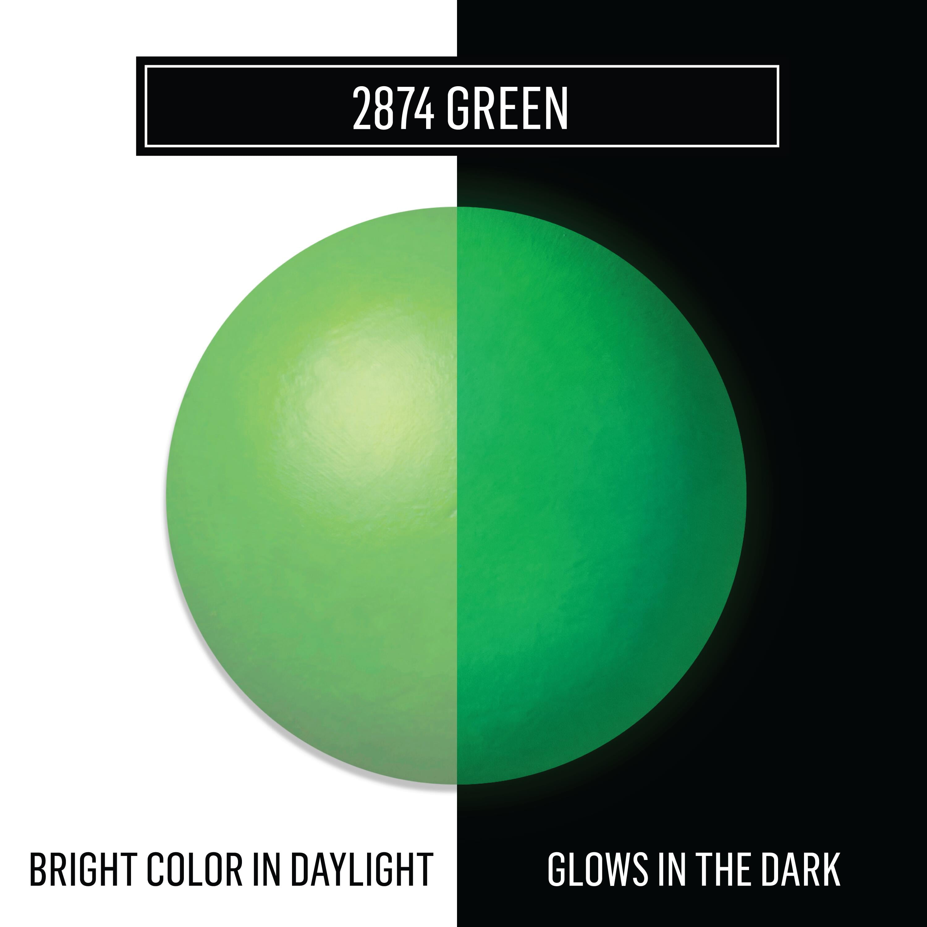 FolkArt Glow-in-the-Dark Acrylic Craft Paint, Matte Finish, Green, 2 fl oz